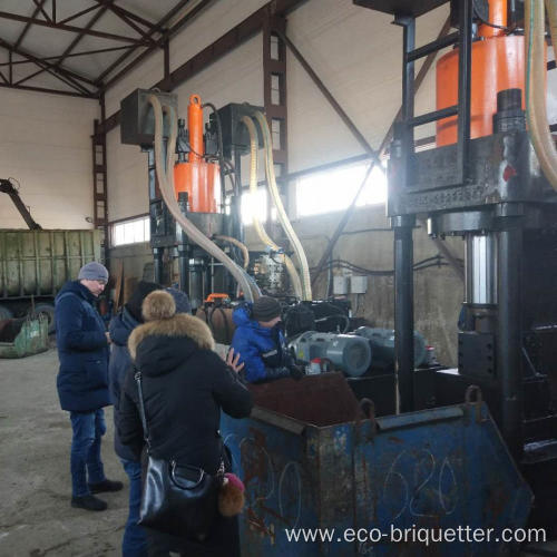 Vertical High Pressure Aluminum Shavings Briquette Machinery